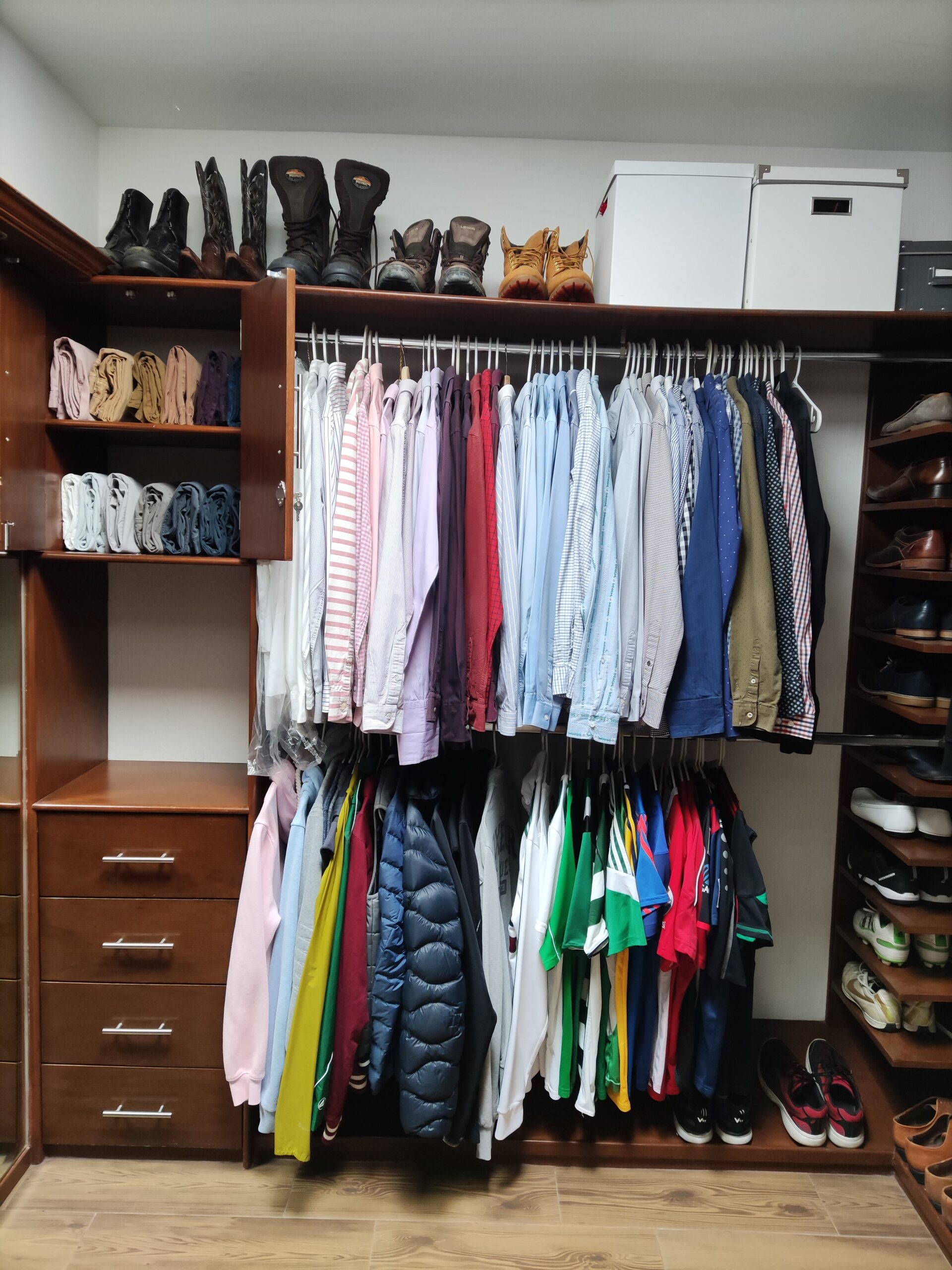 Schrank nach der Organisation